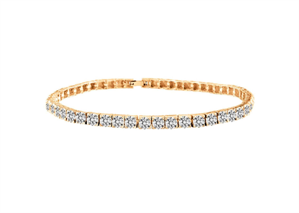 Gold Plated CZ Studded Tennis Bracelet